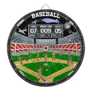 Baseball Fält Starry Nights Stadium House Darttavla