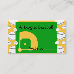 Baseball Fält Visitkort