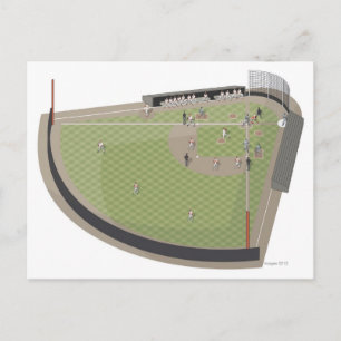 Baseball fält vykort