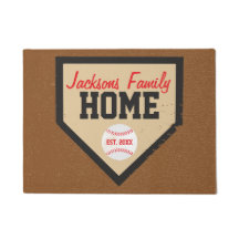 Baseball Family Home Plate Namn och Year