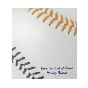 Baseball Fan-tastic_Color Laces_og_bk_personalized Anteckningsblock