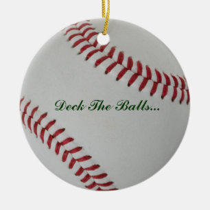Baseball Fan-tastic_Deck bollarna Julgransprydnad Keramik