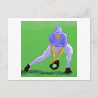 Baseball fångar konst vykort