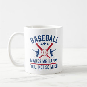 Baseball får mig att Lycklig inte så mycket Kaffemugg