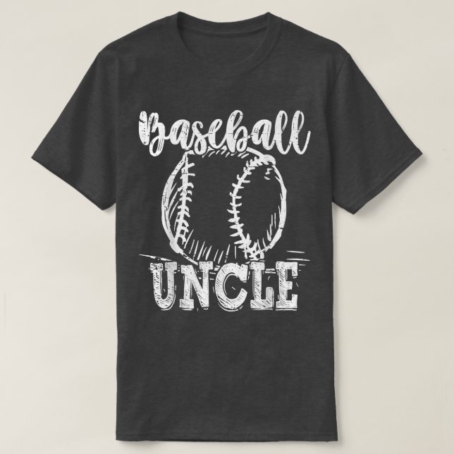 Baseball farbror Kärlek Baseball Funny T Shirt (Design framsida)