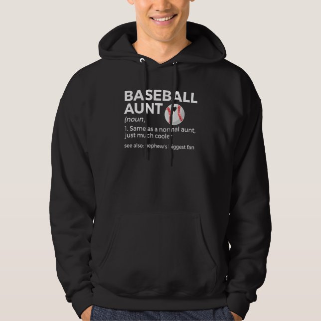 Baseball Faster Definition Brorssons Största Fan Hoodie (Framsida)