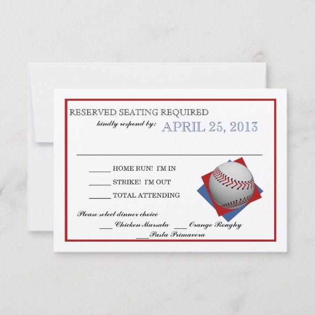 Baseball Felt Pappert svar (Framsida)