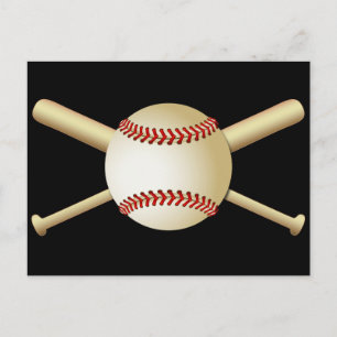 BASEBALL & FLADDERMÖSS VYKORT