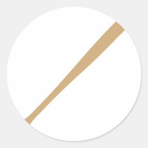 baseball fladdermus ikon runt klistermärke