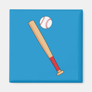 Baseball Fladdermus med Boll Magnet