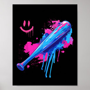 Baseball Fladdermus med Sprinkles-droppar, För man Poster
