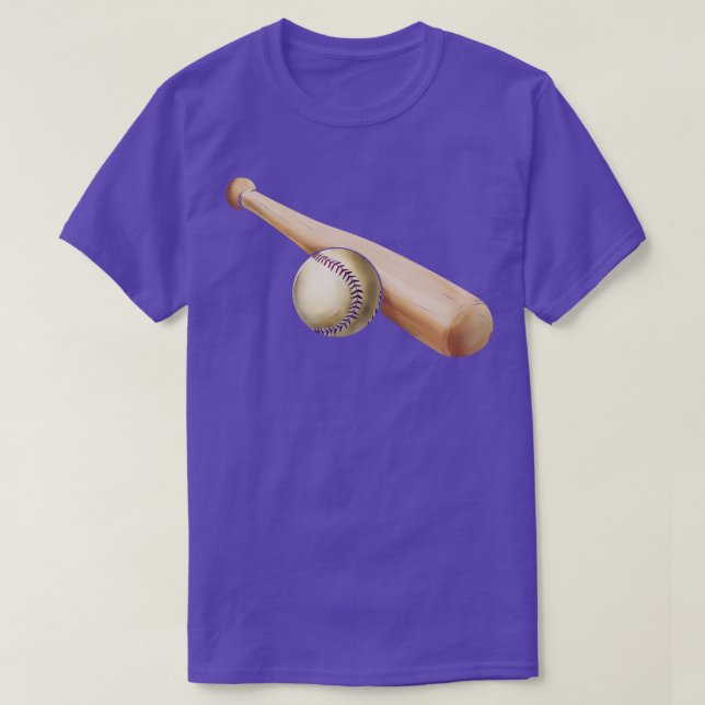 Baseball Fladdermus och Boll T Shirt (Design framsida)