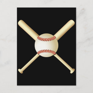 BASEBALL FLADDERMUS OCH BOLL VYKORT