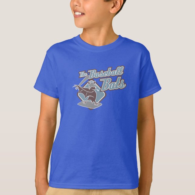 Baseball Fladdermus Ordlek T-Shirt (Framsida)