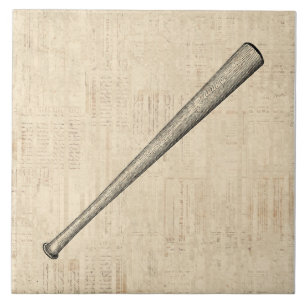 Baseball Fladdermus Sports Art Design Kakelplatta