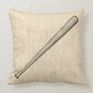 Baseball Fladdermus Sports Art Design Kudde