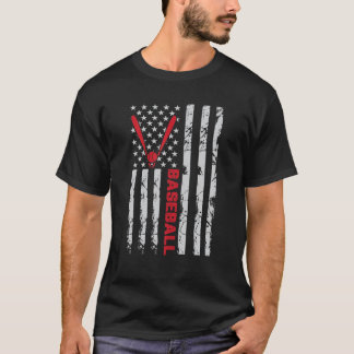 Baseball Flag Sports Lovers Sport Men Women Kids T Shirt