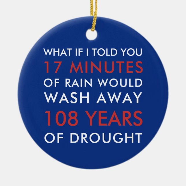 Baseball Fläkt 2016 17 minuter regn Julgransprydnad Keramik (Framsidan)