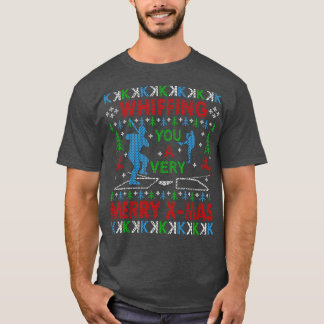 Baseball Fläkt Baseball Pitcher Funny Ugly jul T Shirt