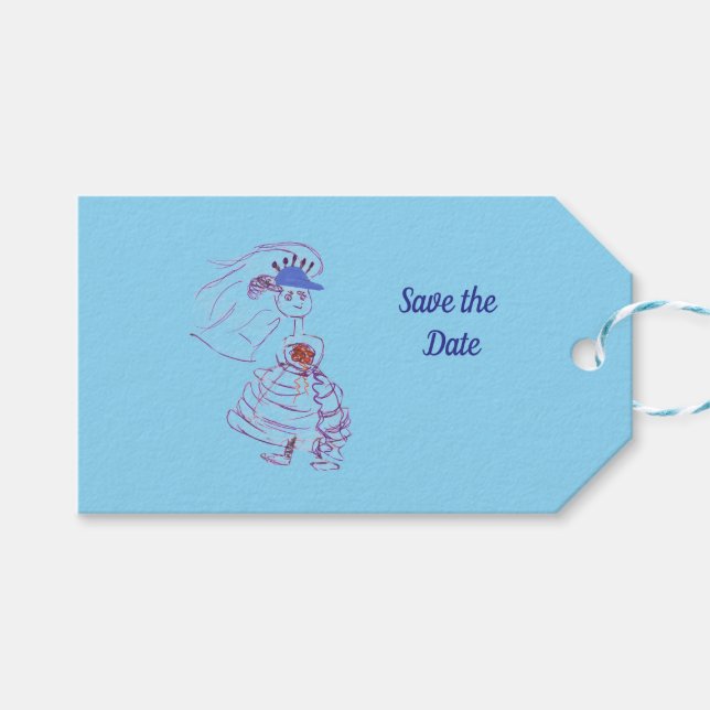 Baseball Fläkt Bride Presentetikett (Framsidan (Horisontell))