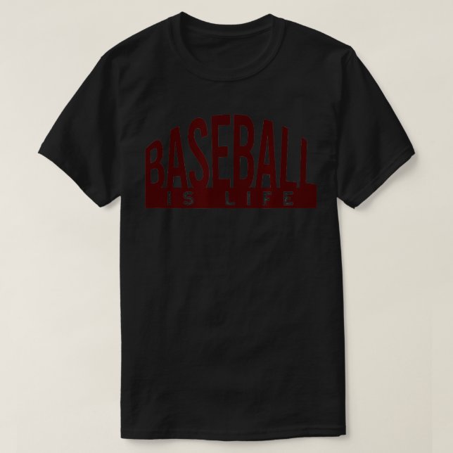 Baseball Fläkt-spelarens Sport fras T Shirt (Design framsida)