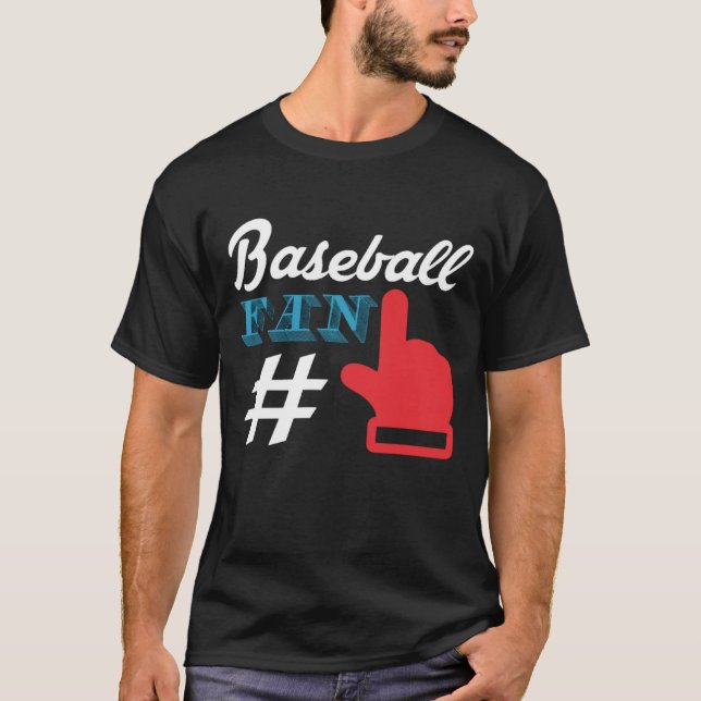 Baseball Fläkt T-Shirt (Framsida)
