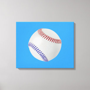Baseball Fläkt-tastic_Färg Snöre_All-American Canvastryck