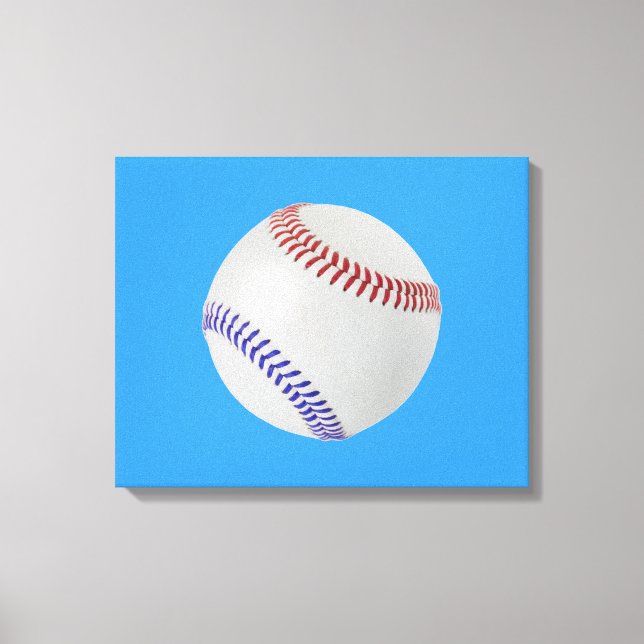 Baseball Fläkt-tastic_Färg Snöre_All-American Canvastryck (Framsida)