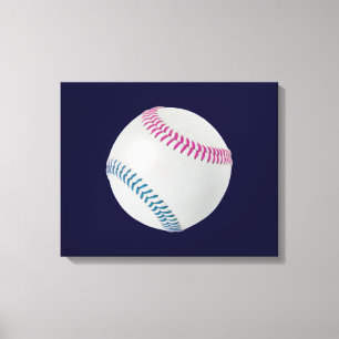 Baseball Fläkt-tastic_Färg Snöre_fu_tl Canvastryck