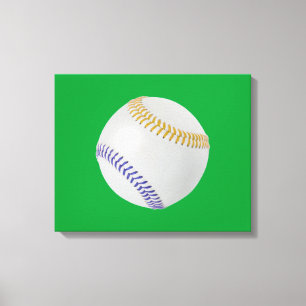 Baseball Fläkt-tastic_Färg Snöre_go_bl Canvastryck