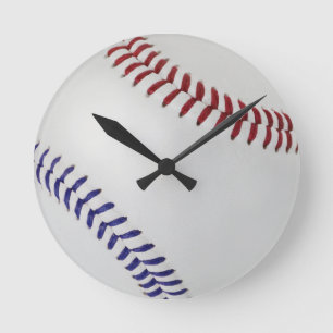 Baseball Fläkt-tastic_Färg Snöre_nb_r Rund Klocka