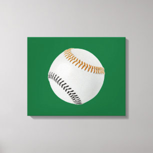 Baseball Fläkt-tastic_Färg Snöre_og_bk Canvastryck