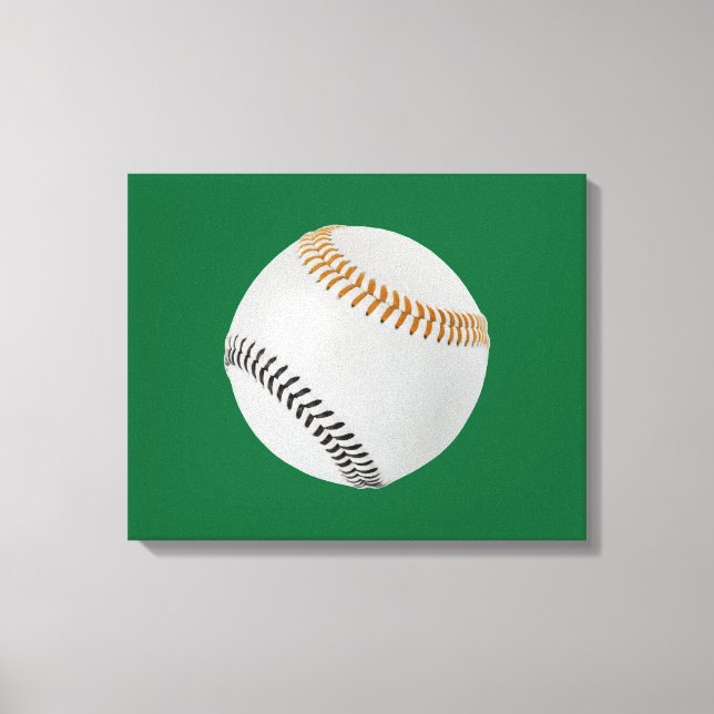 Baseball Fläkt-tastic_Färg Snöre_og_bk Canvastryck (Framsida)