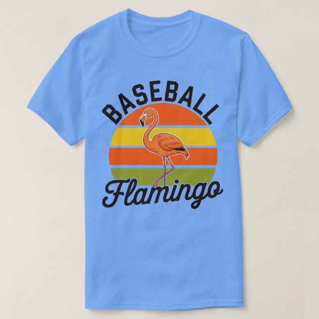 Baseball Flamingo T Shirt (Design framsida)