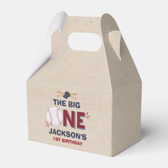 Baseball Födelsedagsfest Favor Box Baseball Party Presentaskar (Framsidan Sidan)