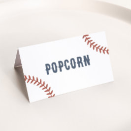 Baseball Födelsedagsfest Food Labels Placeringskort