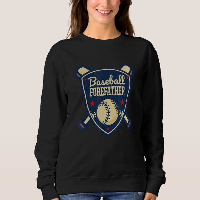 Baseball Forefather Matching Family Baseball Playe T Shirt (Framsida)