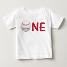 Baseball Första födelsedag Shirt One med Baseball