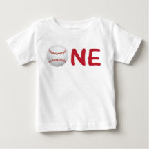 Baseball Första födelsedag Shirt One med Baseball