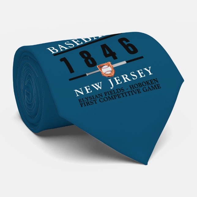 Baseball, första tävlingsspel slips (Rullad)