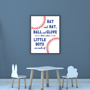 Baseball funderade över vilka små pojkar som tillv poster