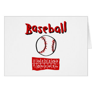 Baseball & funktionskort hälsningskort