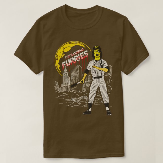 Baseball Furies Blood Måne T Shirt (Design framsida)