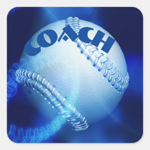 Baseball  fyrkantigt klistermärke