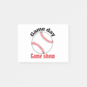 Baseball Game Day-spel Post-it Block