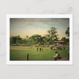Baseball Game, södra Orangen, New jersey Vintagen Vykort