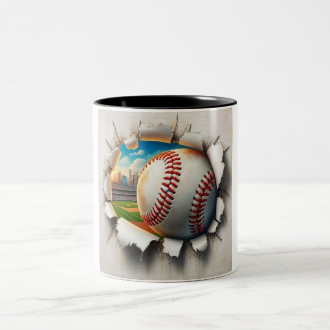 Baseball genom mugg (Center)