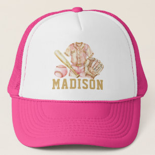 Baseball Girl Birthday Keps
