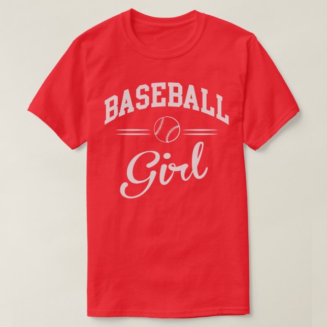 Baseball Girl T Shirt (Design framsida)