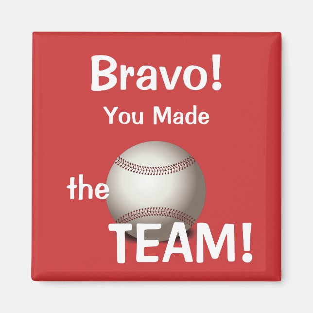 Baseball gjorde teamet Magnet (Framsidan)